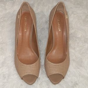 LUZ DALUA Brazilian Woven Beige Heels